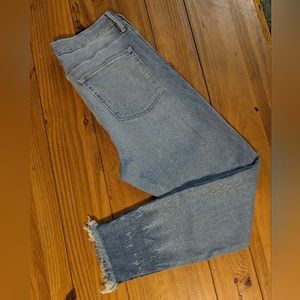 Good American Good Legs Cropped Chewed Hem Women's 15/33